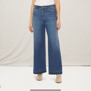 a.n.a Womens High Rise Wide Leg Jean